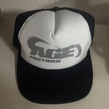 Age Factory 메쉬 캡 화이트/블랙