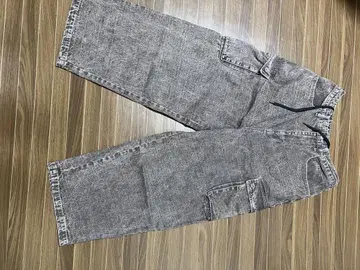 VISION STREET WEAR 그레이 카고 팬츠