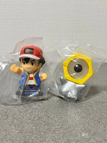 포켓몬 키즈 손가락 인형 지우(사토시) 멜탄 클리어 새상품 세트 포켓몬