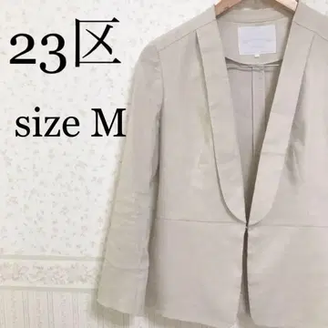 새상품급 23구 린넨 혼방 스트레치 테일러드 자켓 베이지