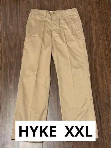 레어템 샘플 HYKE 치노 팬츠 사이즈 5 XXL 베이지