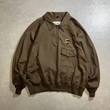 80s 90s USA UPS 워크 자켓 풀오버 기업계