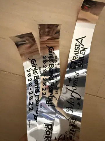Girls Band Party! 2022 은색 테이프 3점