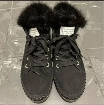 반짝이는 스톤 장식 하이컷 신발