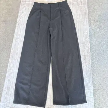 GU 다크 그레이 와이드 팬츠 XL
