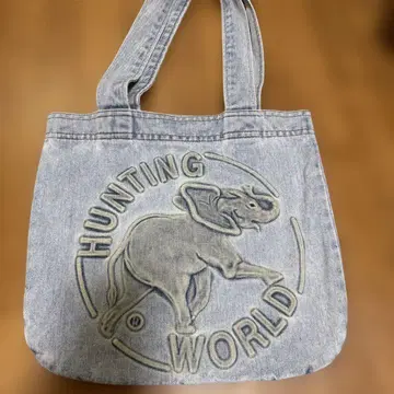 HUNTING WORLD 데님 토트백
