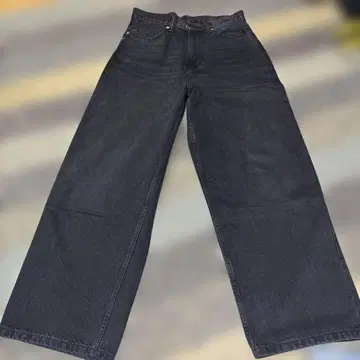 블랙 배기 데님
