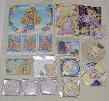 프리파라 유이 유메카와 유이 캔뱃지 윈라이 아크릴 키링 코스터 포토 카드