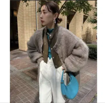 ameri vintage 2WAY MOHAIR SHAGGY KNIT