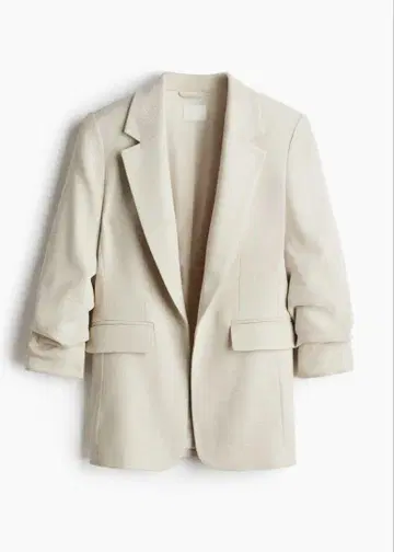 H&M 새상품 개더 슬리브 블레이저