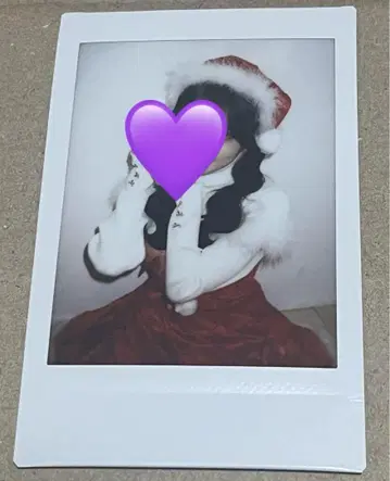 보라색 크리스마스 폴라로이드