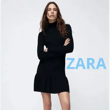 ZARA 리브 니트 미니 원피스 M