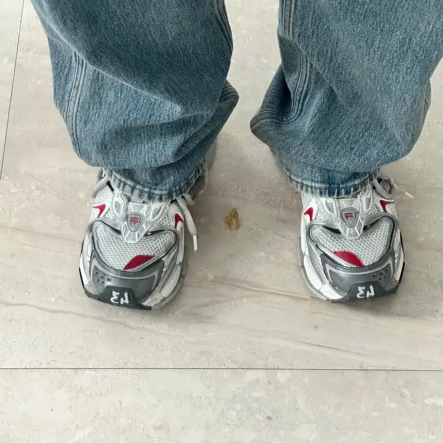 Balenciaga Runner 2.0 Sneakers White Grey Red