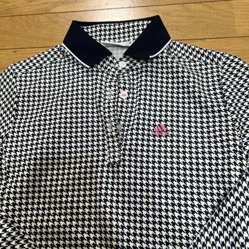 adidas 하운드 투스 패턴 폴로 원피스 S 사이즈