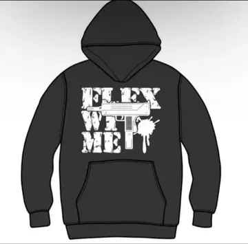 flexwitme NEED MORE HATERS LOGO HOODIE