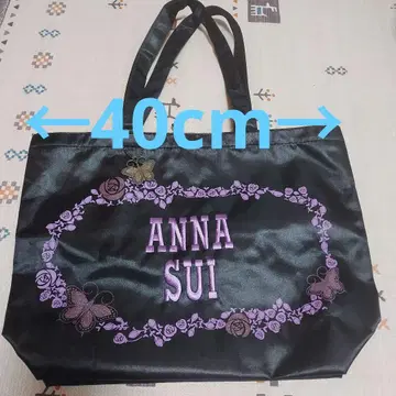 ANNA SUI 블랙 토트백 나비 참 포함