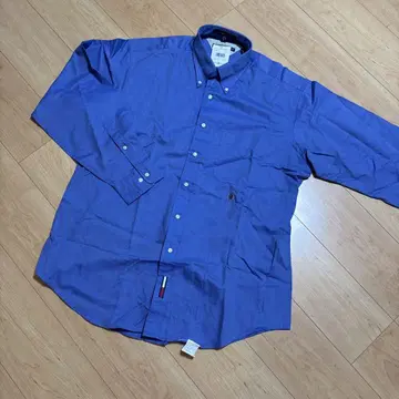 TOMMY HILFIGER 블루 긴팔 셔츠 16H 34/35