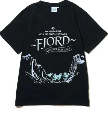 Mrs.GREENAPPLE FJORD 로고T셔츠 / 블랙/M사이즈