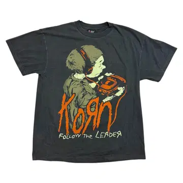 Korn 콘 Follow the Leader 티셔츠 밴드T XL