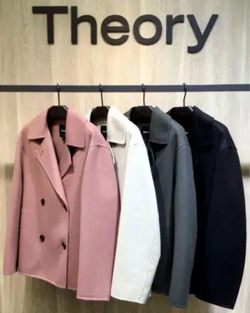 Theory 캐시미어 P 코트 블랙 사이즈 P