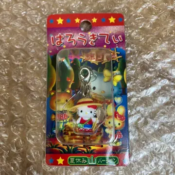 지역 한정 키티 하로키티 그림일기 여름방학 산 버전 지퍼 마스코트