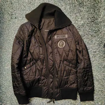 HYSTERIC 블랙 퀼팅 자켓