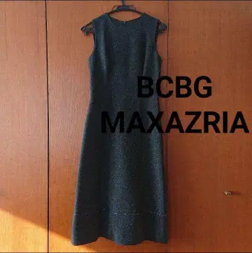 BCBG MAXAZRIA 슬리브리스 롱 원피스 다크 그레이