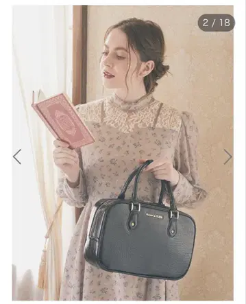 메종 드 플뢰르 핸드백 악어 엠보싱 백