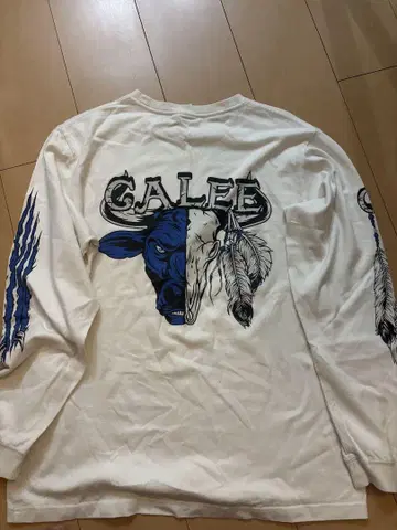 CALEE 긴팔 티셔츠 화이트/블루