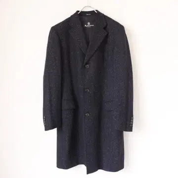 Aquascutum 실크 혼방 체스터 코트 L 사이즈 울 트위드