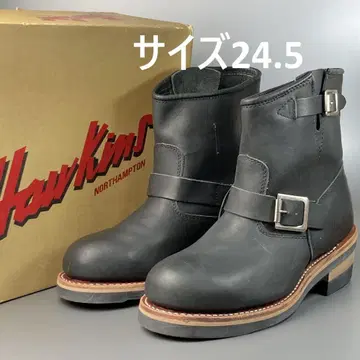 24.5cm [미사용품] 호킨스 Hawkins 가죽 엔지니어 부츠