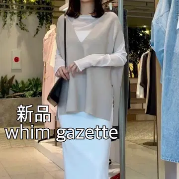 새상품 Whim Gazette 윔 가젯 홀가먼트 풀오버 니트