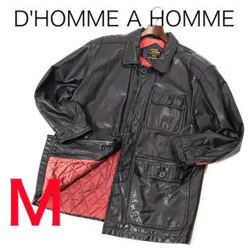 E6071 돔아오무 레더 하프 코트 카우 레더