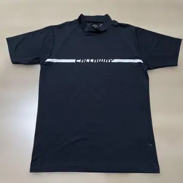 Callaway 블랙 스트라이프 모크넥 셔츠