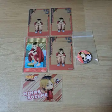 하이큐 팬파크 하이드리 캔뱃지 코즈메 켄마 클리어 카드