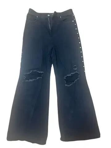 AFB BAGGY STUDS DENIM PANTS 스터드 데님 BLK L