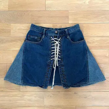 KINKY JEANS x HYSTERIC GLAMOUR 데님 미니 스커트