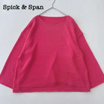 새상품급 Spick&Span 테이프얀 루즈 풀오버 핑크