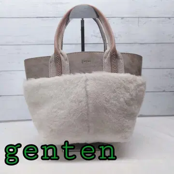 택 포함 genten 웜 포켓 토트백 무스탕 보아 42437