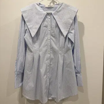 빅 칼라 롱 블라우스