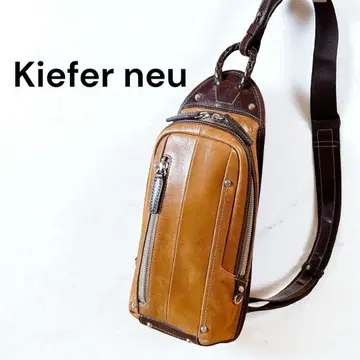 [새상품급] 키퍼노이 바디백 원숄더 가죽 카멜