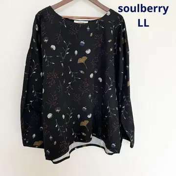 soulberry 동동이 은색 올 패턴 긴팔 셔츠 LL 코튼 100%