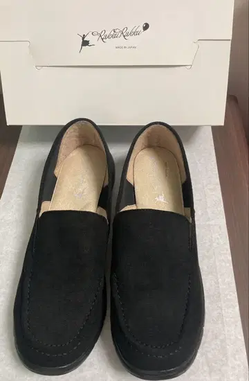 랙랙 공중부양 스웨이드 느낌 로퍼 블랙 24.5cm