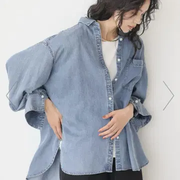 BARNYARDSTORM 밴야드 스톰 라이트 데님 BIG 실루엣 셔츠