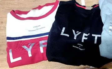 LYFT 티셔츠 2장 세트! M 사이즈 레드와 리프트 속건성 롱티