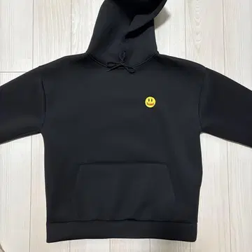스마일 후드티 블랙