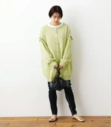 2WAY 데미지 니트 원피스 / 로데오 크라운 와이드 보울