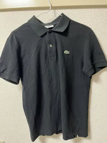 LACOSTE 블랙 피케 셔츠 사이즈 3
