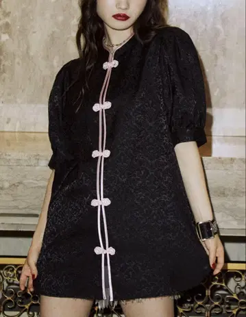 [ 당일 발송 ] jouetie/볼륨 슬리브 차이나 셔츠