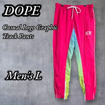 레어!DOPE 도프 나일론 트랙 팬츠 80s 90s 네온 컬러